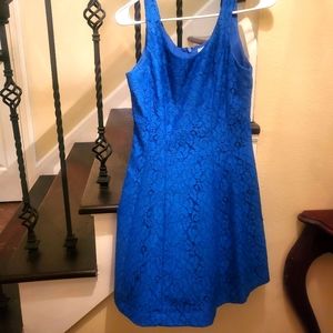 Electric blue lacy fun party dress.  Size 2